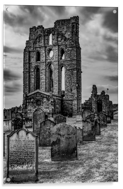 Tynemouth Priory Acrylic by Ernie Jordan