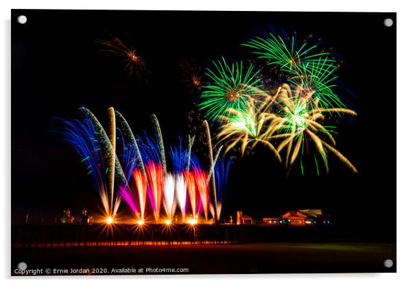 Blackpool International Fireworks competition 1 of Acrylic by Ernie Jordan
