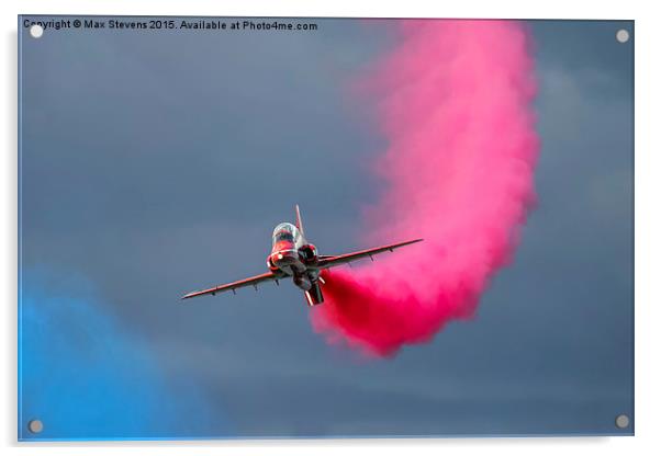  Red Arrows Synchro1 pulls out Acrylic by Max Stevens