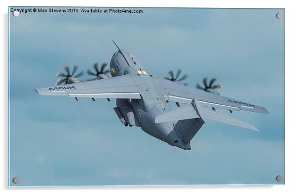 Airbus Military A400M lifts off Acrylic by Max Stevens