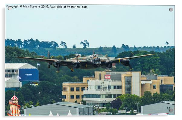  City of Lincoln takes off from Farnborough airsho Acrylic by Max Stevens
