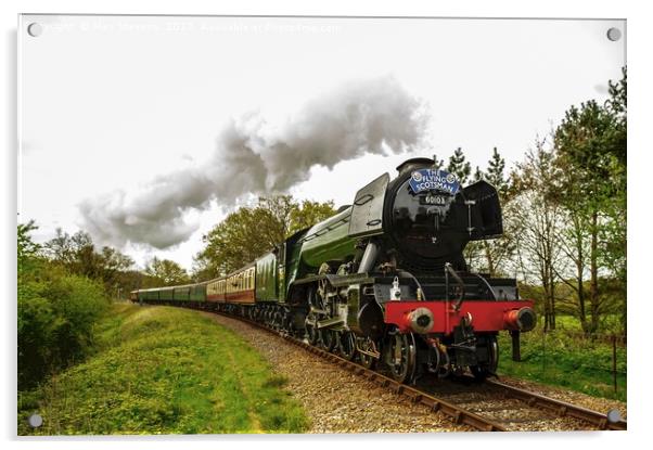 The Flying Scotsman Acrylic by Max Stevens
