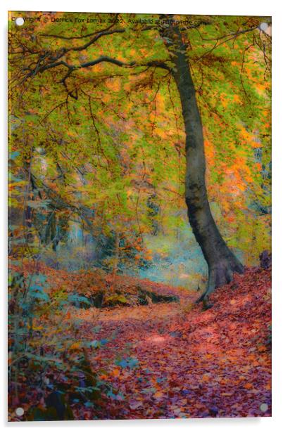 Autumn leaves Acrylic by Derrick Fox Lomax