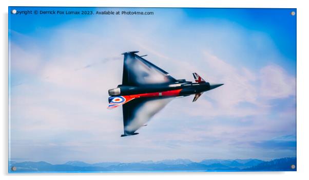 Euro fighter typhoon Acrylic by Derrick Fox Lomax
