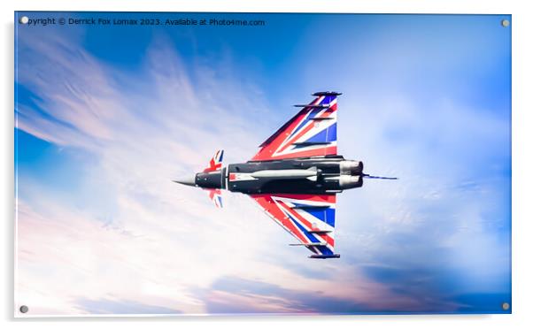 Euro fighter Typhoon Acrylic by Derrick Fox Lomax