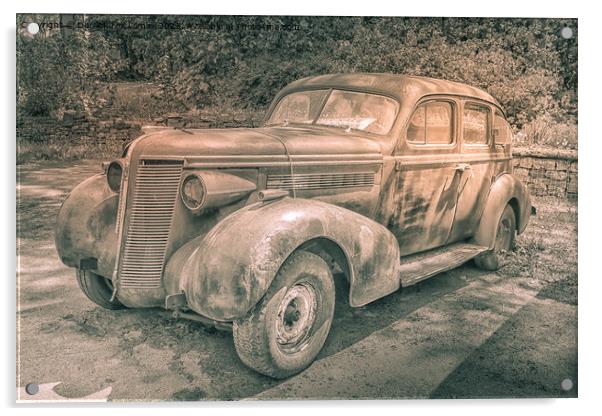1937 buick special Acrylic by Derrick Fox Lomax