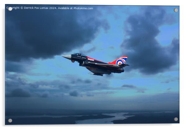 Eurofighter typhoon Acrylic by Derrick Fox Lomax