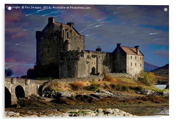 old castle eilan donan Acrylic by Derrick Fox Lomax
