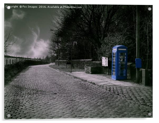 Phone Box  Acrylic by Derrick Fox Lomax