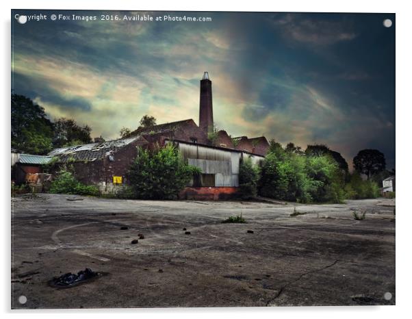 Abandoned mill Acrylic by Derrick Fox Lomax
