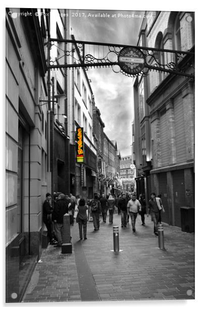 Cavern pub liverpool Acrylic by Derrick Fox Lomax