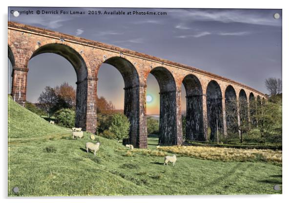 Lowgill Viaduct Acrylic by Derrick Fox Lomax