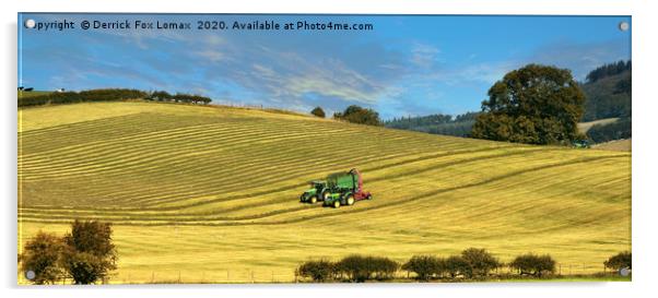 Skipton farming yorkshire Acrylic by Derrick Fox Lomax
