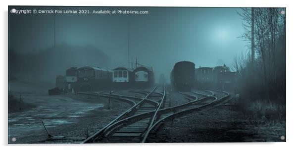 East Lancs Railway Bury Acrylic by Derrick Fox Lomax
