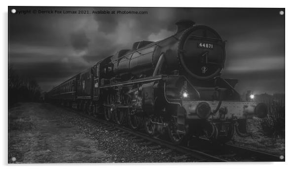 44871 At East Lancs Railway Bury Acrylic by Derrick Fox Lomax
