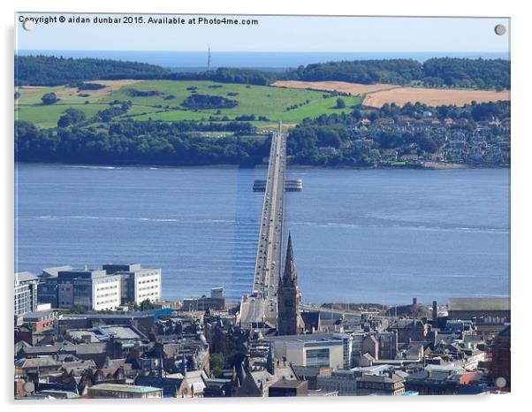  tay road bridge Dundee in colour Acrylic by aidan dunbar