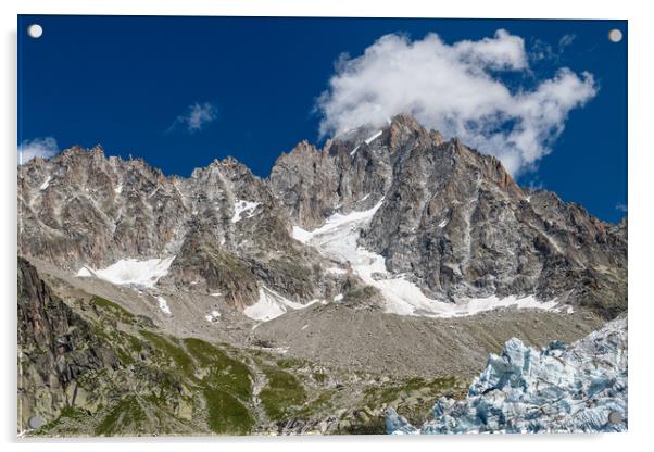 Aiguille d'Argentiere near Chamonix, French Alps Acrylic by Chris Warham