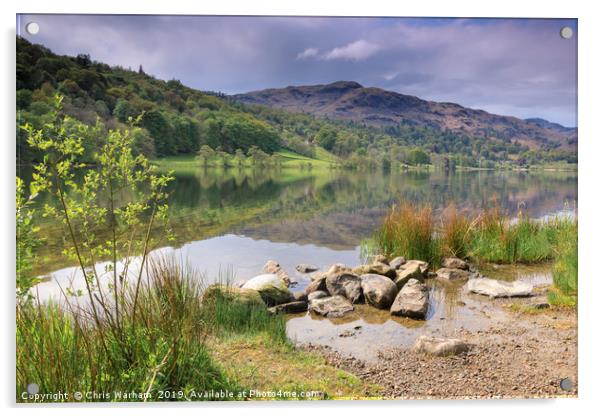 Grasmere Lake  Acrylic by Chris Warham