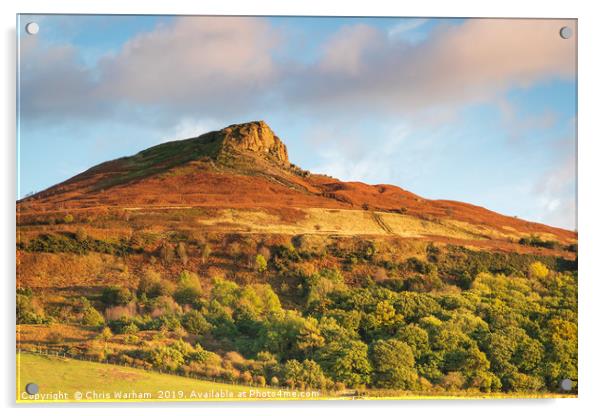 Roseberry Topping - North Yorkshire Acrylic by Chris Warham