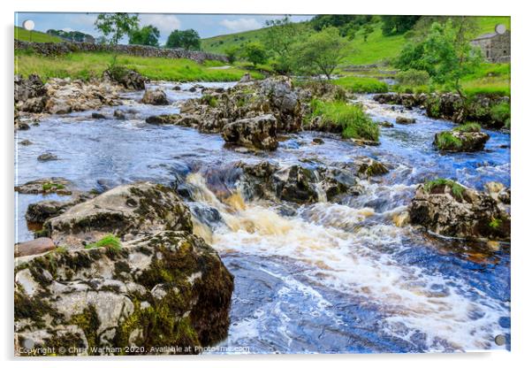 River Wharfe in Langstrothdale, Yorkshire Dales Acrylic by Chris Warham
