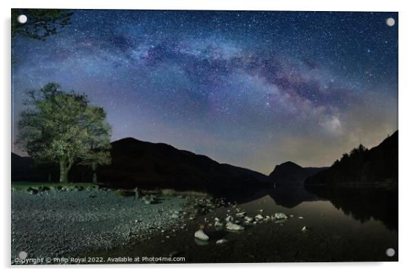 Milky Way Arch over Buttermere Acrylic by Philip Royal