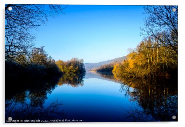 Bodenham Lake Acrylic by john english