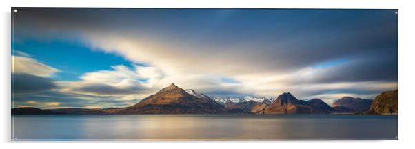 Cuillin Mountain Range Ultra Panoramic Acrylic by Phil Durkin DPAGB BPE4