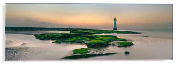 New Brighton Lighthouse Acrylic by Phil Durkin DPAGB BPE4