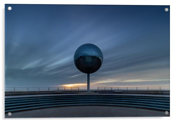 The Mirror Ball Blackpool Acrylic by Phil Durkin DPAGB BPE4
