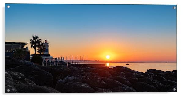Sunrise Cascais Portugal Acrylic by Phil Durkin DPAGB BPE4