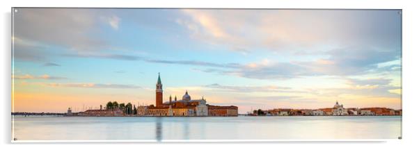 San Giorgio Maggiore Sunrise Ultra Panoramic Acrylic by Phil Durkin DPAGB BPE4