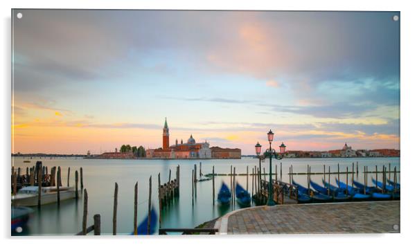Colourful Venice Sunrise Acrylic by Phil Durkin DPAGB BPE4
