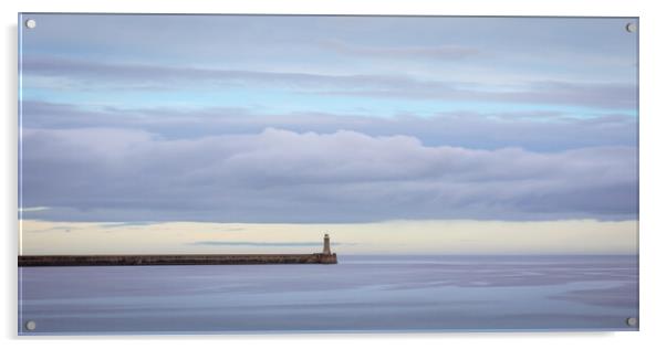 Tynemouth Lighthouse Acrylic by Phil Durkin DPAGB BPE4
