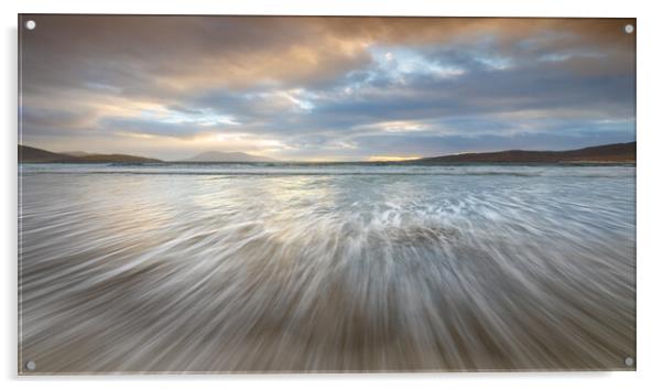 Luskentyre Beach Sunset Acrylic by Phil Durkin DPAGB BPE4