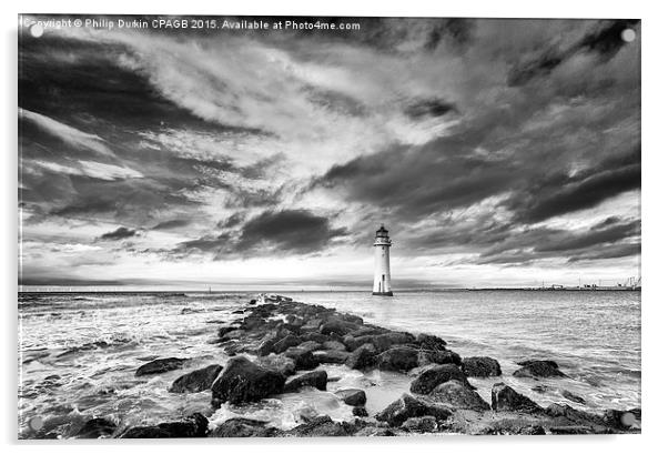  Another Day at New Brighton Acrylic by Phil Durkin DPAGB BPE4