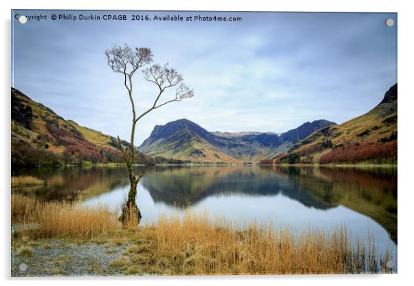 Lake Buttermere Acrylic by Phil Durkin DPAGB BPE4