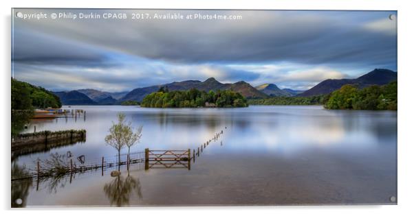 Derwentwater - The Lake District NP Acrylic by Phil Durkin DPAGB BPE4