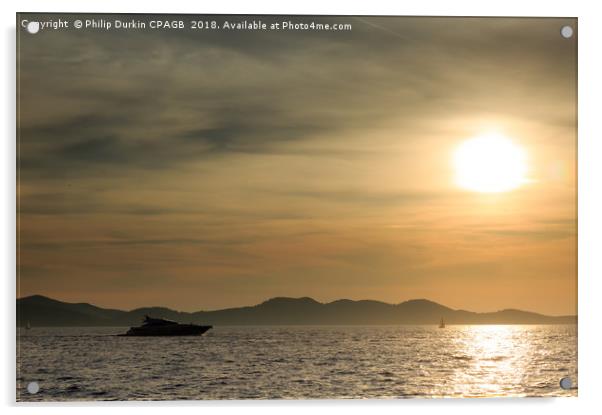 Sailing into the Sun Acrylic by Phil Durkin DPAGB BPE4