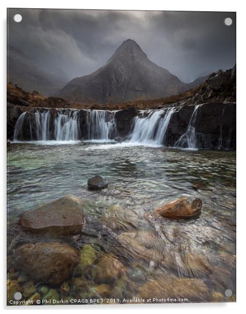The Fairy Pools Isle Of Skye  Scotland Acrylic by Phil Durkin DPAGB BPE4