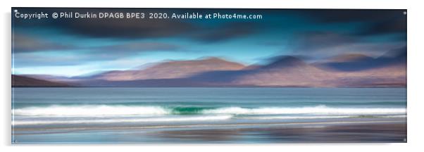Luskentyre Beach - Outer Hebrides ICM  Acrylic by Phil Durkin DPAGB BPE4