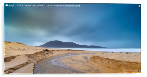 Stunning Scarista Beach in the Isle of Harris Acrylic by Phil Durkin DPAGB BPE4
