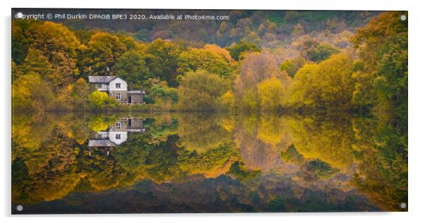 Waterman's Cottage - Anglezarke Reservoir Acrylic by Phil Durkin DPAGB BPE4