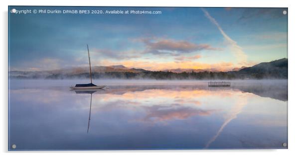 Ambleside Misty Sunrise Acrylic by Phil Durkin DPAGB BPE4