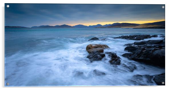 The Small Beach Borve - Harris & Lewis - Scotland Acrylic by Phil Durkin DPAGB BPE4