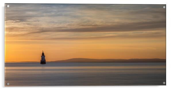 Surreal Plover Scar Lighthouse  Acrylic by Phil Durkin DPAGB BPE4