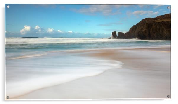 Hebrides Shoreline At Dalmore - Isle Of Lewis Oute Acrylic by Phil Durkin DPAGB BPE4