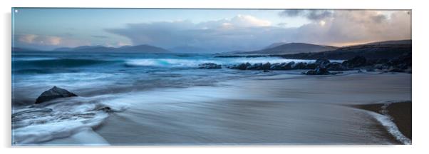 Bagh Steinigidh Borve Island Of Harris Ultra Wide Panoramic   Acrylic by Phil Durkin DPAGB BPE4