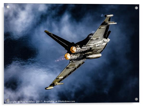 Typhoon Force Acrylic by Paul Biddles