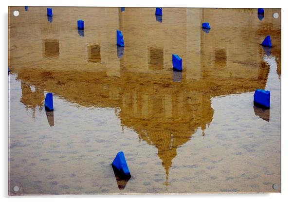 Gardens of Seville 3.- Reflections Acrylic by Jose Manuel Espigares Garc