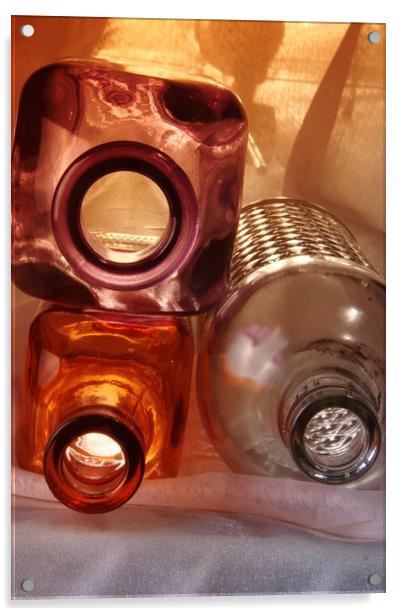 Bottles Acrylic by Jose Manuel Espigares Garc